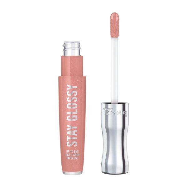 61igosbPvIL._SL1500_.jpg Rimmel London Stay Glossy, 450 Pink About It, Lip Gloss, Non-Sticky, Color and Shine, Up To 6-Hour Wear, Precise Applicator, 0.18oz