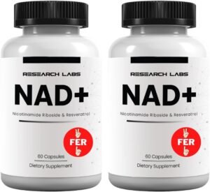 61ixQhYttAL._AC_SL1080_.jpg Research Labs NAD+ Supplement 2 for 1 Ad. Proprietary Formula w/Patent Pending RiboYOUNG™. NRF2 Activator, Nicotinamide Riboside, Quercetin, Resveratrol, Betaine. True NAD Supplement Anti Aging…