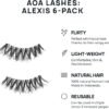 61jAGdbZtS._AC_SL1500_.jpg AOA Studio 6 Pairs Alexis Natural Handmade False Eyelashes with Glue and Tweezer Lash Kit Natural Volume Reusable Fake Eyelashes 100 Percent Handmade Cruelty Free