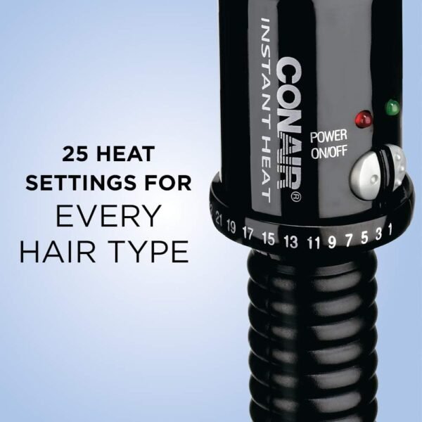 61j42EGAFL._AC_SL1000_.jpg Conair Instant Heat Curling Iron Brush, 1 1/4-Inch Barrel - For Use On Short to Medium Length Hair
