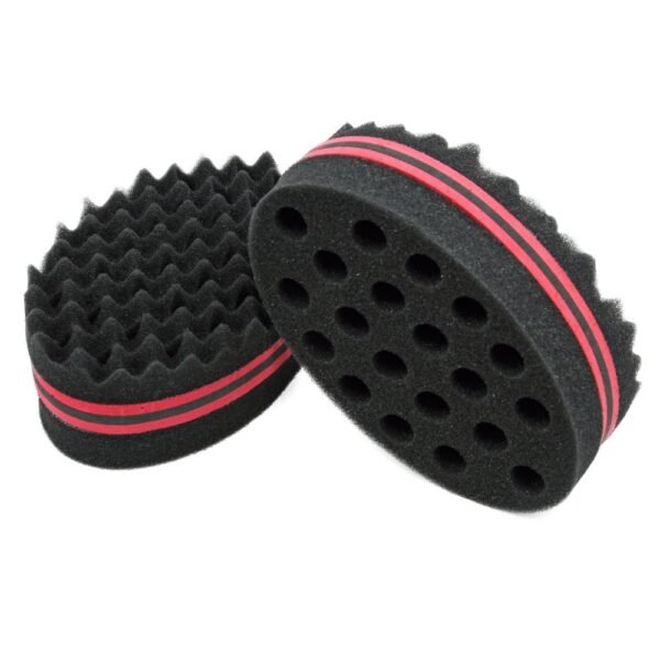 61jBU7SGIDL._SL1000_.jpg BEWAVE Big Holes Barber Hair Brush Sponge Dreads Locking Twist Afro Curl Coil Wave Hair Care Tool, 2 Pcs with 1 Pc Hair Pick