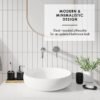 Clara Clark Bathroom Set - Black Bathroom Accessories Set, Bathroom Sets with Shower Curtain and Rugs, 23PC Shower Curtain Set with Liner, Soap Dispenser, Toilet Brush, & Trash Can