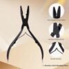 61jfwYPCRxL._SL1500_.jpg NEWISHTOOL Hair Extension Tool Kit - Silicone Micro Beads, Stainless Steel Beads Plier, Metal Bead Threader and Needle Pulling Hook for Beading Hair Extensions, Girls Cosplay Party Hair Styling Tool