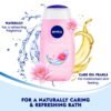 Nivea Bath Shower Water Lily Oil, 250 ML, Moisturizing Skin Cleanser with Oil Pearls and Water Lily Fragrance