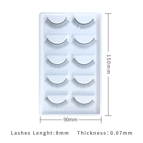 61jxR2sQXoL._SL1200_.jpg 30 Pairs Practice Lashes for Lash Extensions Training Eyelash Extension Supplies Practice Strips Thin Band 8mm Mimic Natural Eyelash for Mannequin Head Tech Must Haves by EMEDA