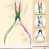 61kR6qqfDxL._SL1500_.jpg NEWISHTOOL Hair Extension Tool Kit, Micro Links Beading Pliers, Loop Pulling Hook Threader Bead Device Tool and 300 PCS Silicone Beads Hair Styling Accessories, Micro Rings Feather Extension Tools