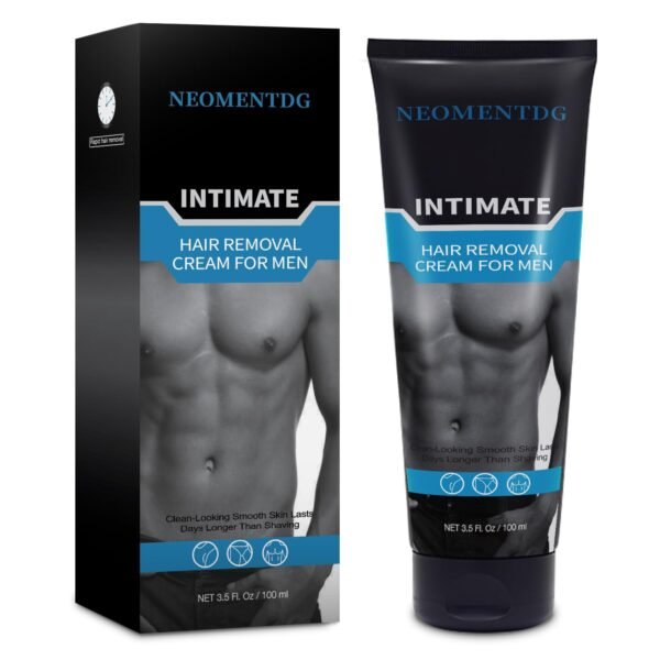 Painless, Flawless Depilatory for Intimate/Private Areas - Soothing Cream for Unwanted Male Hair, Suitable for All Skin Types