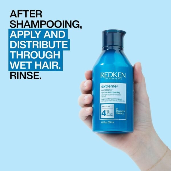 Redken Extreme Conditioner For Damaged Hair - Strengthen & Protect Damaged Hair, Infused With Proteins