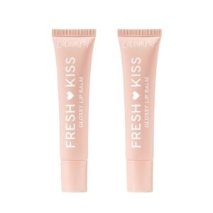 61khwkHWjaL._SL1500_.jpg ColourPop Fresh Kiss Glossy Lip Balm - Hydrating Lip Care Enriched with Peptides, Hyaluronic Acid, Shea Butter & Vitamin E for an Ultra-Cushiony Formula - Vanilla Cake (2 Count)