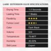 EMEDA Professional Lash Extension Glue - 0.5S/1S/2-3S/ Fast Drying/Strong Hold/Waterproof/Hypoallergenic/Latex-Free Eyelash Glue for Individual Lashes 7 Weeks Long Lasting(Black 0.17 fl.oz 1-2 sec)