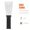 61kt0kN1mDL._SL1500_.jpg Braided Wigs Metal Hair Pick Barber Comb: 2pcs Steel Wide Tooth Afro Pick Flat Comb Wig Braid Detangle Comb Hair Styling Tool for Man Women Curly Hair Hair Styling Accessories