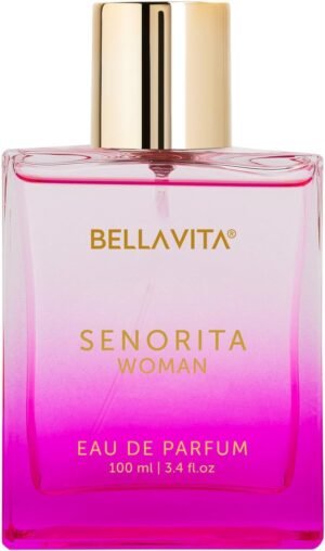 61lJQrpO5eL._SL1401_.jpg BellaVita Luxury SENORITA Perfume for Women (3.4 fl.oz) | Floral & Fruity Vanilla Perfume Fragrance with Pomegranate, Mint & Musk | Perfume for Womens Gift | Vegan & Cruelty-Free Womens Perfume