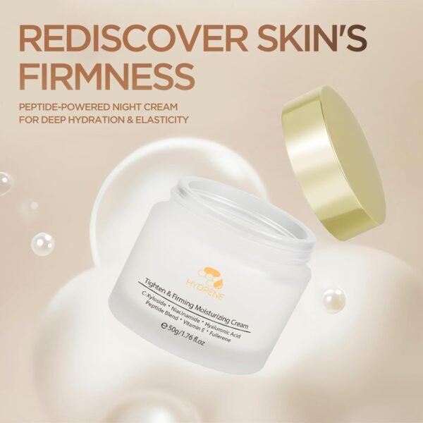 Night Cream for Women – Firming & Tightening Face Moisturizer with Niacinamide, Peptides, Hyaluronic Acid & Vitamin E – Hydrating Skincare for Dry, Mature Skin, 1.76 fl.oz