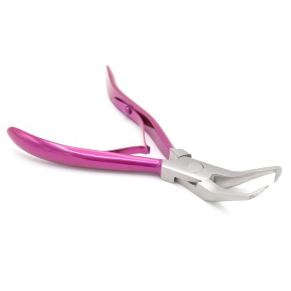 61lvNJU1QaL._SL1500_.jpg Professional Hair Extension & Beading Tool Kit Remove Plier Set for beads (4 Piece) I-Link Micro Ring Loop Needle Pulling Hook Threader Wire for Silicone Rings (Shocking Pink)