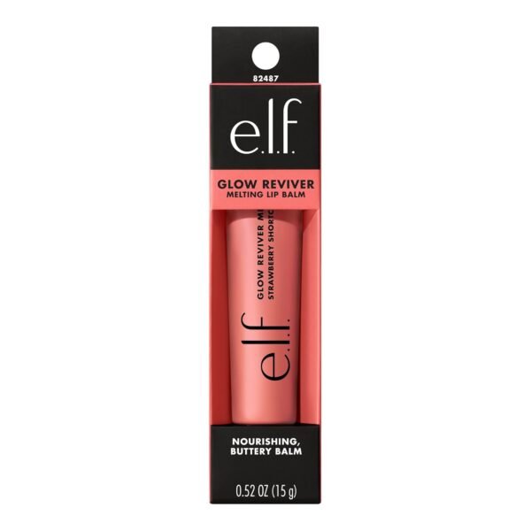 61n2UUSIjbL._SL1500_.jpg e.l.f. Glow Reviver Melting Lip Balm, Hydrating Tinted Lip Balm For A Glossy Finish & Soft, Supple Lips, Vegan & Cruelty-Free, Strawberry Shortcake