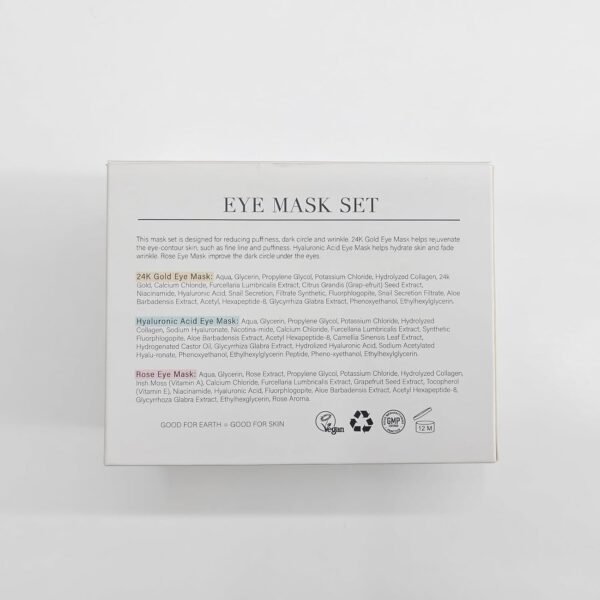 Under Eye Patches Gold and Hyaluronic Acid for puffy eyes,Rose Eye Masks for Dark Circles and Puffiness skin care Smooth Wrinkles products 30 Pairs