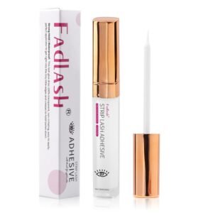FADLASH Super Strong Hold Clear Eyelash Glue for False Lashes, Waterproof, Sensitive Eyes, 5g