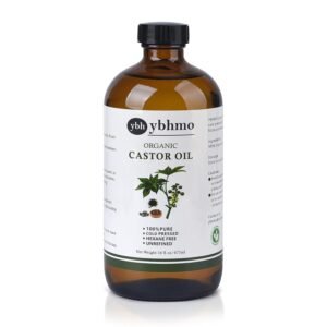 61nKYUo5tmL._SL1500_.jpg Cold Pressed Castor Oil Organic Glass Bottle(16 Fl Oz),100% Pure &Hexane Free, Castor Oil for Hair Growth & Care, Thicker Eyelashes & Eyebrows,Castor oil pack & Moisturize Body Skin