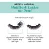 61nLjFeXfzL._SL1000_.jpg Ardell Natural Lashes Multipack, Demi Wispies #101 - Black, Lightweight, Natural Looking False Eyelashes, 2 Pack