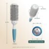 61o0kdEmIoL._SL1500_.jpg Professional Round Brush for Blow Drying - Small Ceramic Ionic Thermal Barrel Brush for Sleek, Precise Heat Styling and Salon Blowout - Lightweight Round Hair Brush (Barrel 1.3 inch, Bristle 2 Inch)