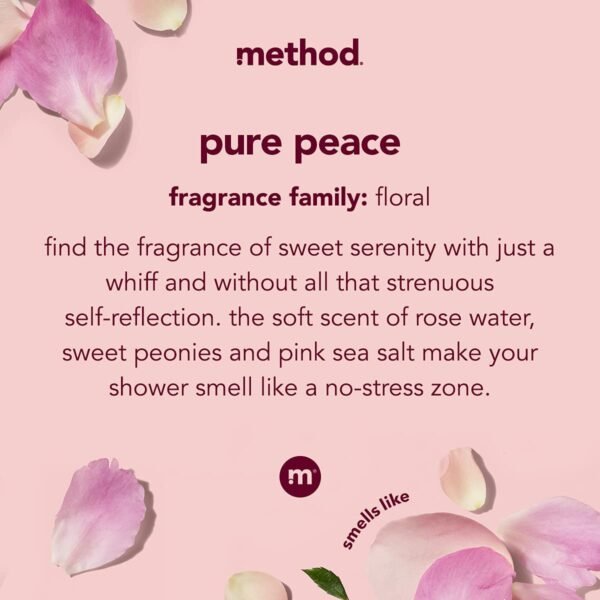 Method Daily Lotion, Pure Peace, Plant-Based Moisturizer for 24 Hours of Hydration, 13.5 Fl Oz (Pack of 1)