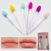 61oQyowIKrL._AC_SL1500_.jpg Lip Scrub Brush Tool,Double-Sided Silicone Exfoliating Lip Brushes Kits,Gentle Lip Exfoliator Scrubber Brush for Smooth,Soft,Bright,Fuller Healthy Lips (Oval - 6Colors)
