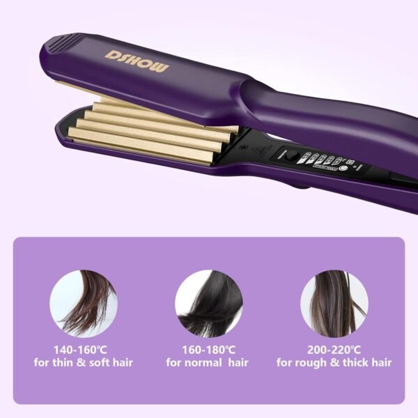 61pA7AqtItL._AC_SL1500_.jpg Crimping Iron Hair Crimper for Hair DSHOW Hair Volumizing Crimper with Titanium Ceramic Plates Styling Tools for Women Girls