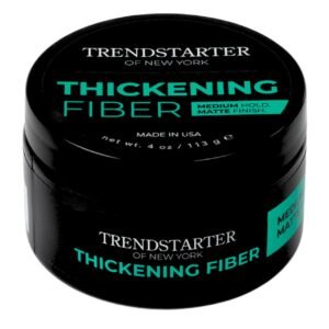TRENDSTARTER - THICKENING FIBER (4oz) - Medium Hold - Matte Finish - Premium Hair Thickening Clay Pomade - Water-Based - All-Day Hold Styling Product