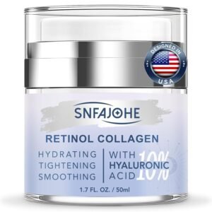 61pJV4p69HL._SL1500_.jpg Instant Face Lift Cream with Retinol,Collagen & Hyaluronic Acid,Retinol Face Moisturizer for Wrinkles, Neck & Décolleté, Neck Firming Cream for Women & Men, 1.7 Fl Oz