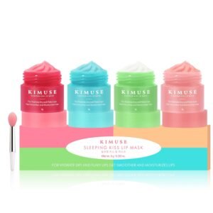 61pr9pYa2qL._SL1500_.jpg KIMUSE Lip Mask, Lip Sleeping Mask: Moisturizing, Hydrating, Nourishing Lip Care Products, Vitamin C, Shea Butter & Antioxidants, Lip Mask Overnight Set for Dry Lip, Flaky