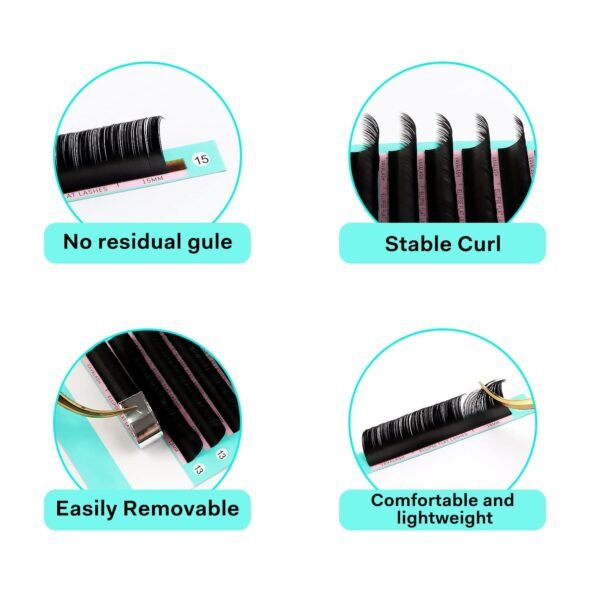 61pvnoUV28L._SL1500_.jpg Ellipse Eyelash Extensions 0.15mm D Curl 8-15mm Mixed Flat Eyelash Extension Supplies Light Lashes Matte Individual Eyelashes Salon Use Black Mink False Lashes Mink Lashes Extensions(D-0.15-8-15mm)