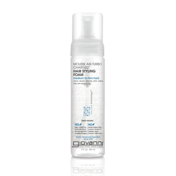 61q-4ruL8bL._SL1500_.jpg GIOVANNI Mousse Hair Styling Foam - Mousse for Curly Hair, Volumizing Hair Foam for Women & Men, Foaming, Add Texture for Curls & Wavy Hair, Defining & Enhancing - 7 Fl Oz (Pack of 1)