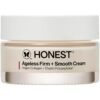 61q-D1Iz-L._SL1500_.jpg Honest Beauty Ageless Firm and Smooth Cream | Powered by Vegan Collagen and Elastin Polypeptides | Firmer, Smoother Looking Skin | Fragrance Free, EWG Verified, Vegan, Cruelty-Free | 1.7 fl oz