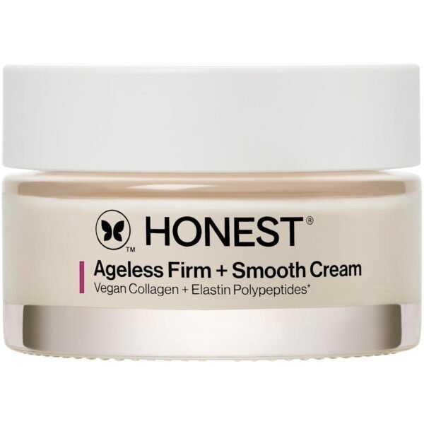 61q-D1Iz-L._SL1500_.jpg Honest Beauty Ageless Firm and Smooth Cream | Powered by Vegan Collagen and Elastin Polypeptides | Firmer, Smoother Looking Skin | Fragrance Free, EWG Verified, Vegan, Cruelty-Free | 1.7 fl oz