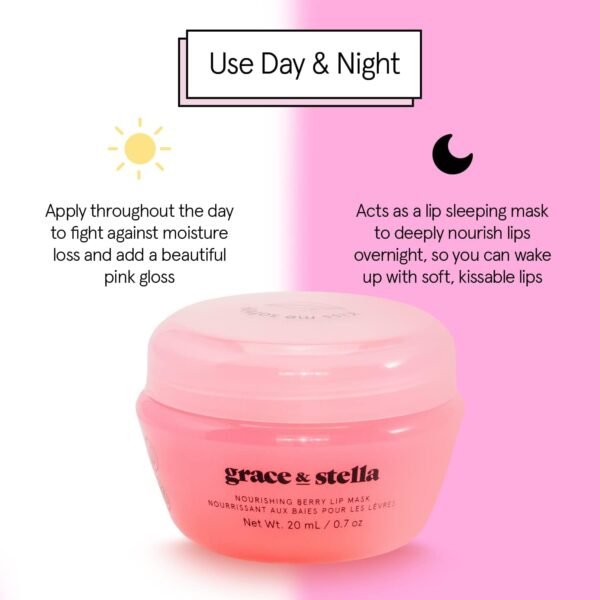 61qNpTk2t3L._SL1500_.jpg Grace & Stella Award Winning Lip Plumper Nourishing Berry Lip Mask - Lip Balm Hydrating - Lip Moisturizer For Very Dry Lips - Overnight Lip Mask & Lip Treatment & Lip Sleeping Mask - Vegan
