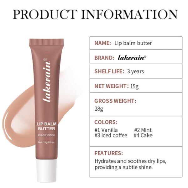 61qdFCbPRSL._SL1500_.jpg Petansy 4PCS Special Lip Butter Balm - Conditioning Lip Mask and Lip Balm for Instant Moisture,Natural Ingredients Vegan Non-Sticky Lip Glowy Balm,Soothing Lip Care