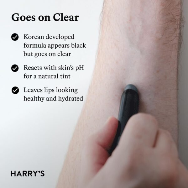 61qjhsLP1AL._SL1080_.jpg Harry's Black Lip Balm for Men - Hydrating Men's Lip Balm with Natural Finish - Korean Skincare Technology with Meadowfoam Oil
