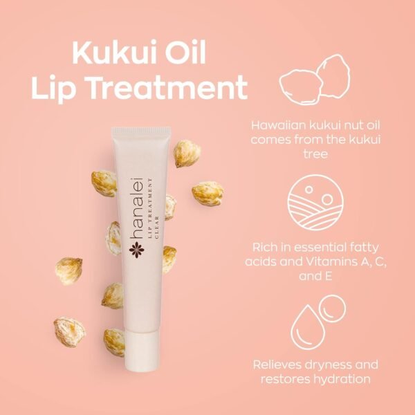 61qlcul9vtL._SL1500_.jpg Hanalei Hydrating Lip Treatment Balm – Cruelty-Free, Paraben-Free Moisturizer for Severely Dry, Chapped Lips – Kukui Oil, Shea Butter & Grapeseed Oil – Clear Tint, Travel-Size 3-Pack (5ml X 3)