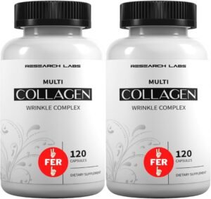 61qmjrlC2rL._AC_SL1080_.jpg Research Labs 2 for 1 Promo 240 Collagen Pills - 6000 mg Per Day. Grass Fed Anti-Aging Support for Skin, Joints, Tendons, Bones, Hair and Nails. Paleo Friendly. Collagen Peptides Powder Supplement…