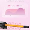 61r0fpiRbkL._AC_SL1500_.jpg Wavytalk 3/8 Inch Small Curling Iron Wand for Short & Long Hair, Ceramic Barrel with Adjustable Temperature, Heat Resistant Glove Included (Rose Pink)