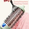 61r1W-AZq3L._AC_SL1000_.jpg K&K Pro Thermal Brush, 1 1/2 Inch Ionic Heated Round Brush for Blowout Look, Tourmaline Ceramic Hot Bristle Get Natural Curls, Creates Salon-Quality Blowouts, Dual Voltage for Travel