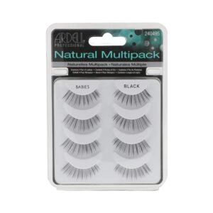Ardell False Lashes Natural Babies, Black - Dramatic Lashes for Everyday Wear, 4 Pairs