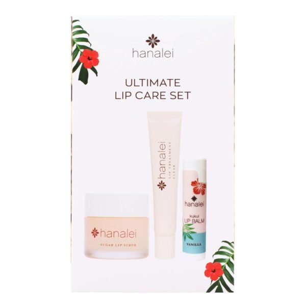 61rNiBD0GFL._SL1500_.jpg Hanalei Ultimate Lip Care Products Set – Sugar Lip Scrub, Kukui Oil Lip Treatment & Vanilla Lip Balm – Exfoliate, Hydrate & Heal Cracks – Moisturizing, Nourishing Rescue Kit – Skincare Gift