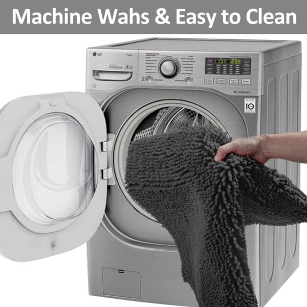 Bathroom Rugs Set Non Slip 3 Piece Bath Mat Washable Chenille Bath Rugs with PVC Backing Bath Carpet,Absorbent Bathroom Mats with Toilet Rug,Bath Mats for Bathroom,Bedroom, Kitchen,Tub,Home Decor