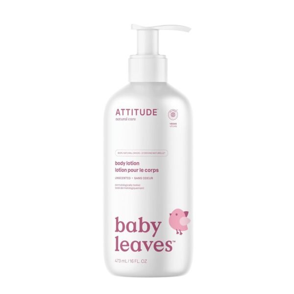 61s0aAHAqGL._SL1500_.jpg ATTITUDE Baby Lotion, EWG Verified Moisturizer, Dermatologically Tested Moisturizing Cream, Vegan and Cruelty-Free, Unscented, 16 Fl Oz