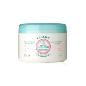 Perlier White Almond Body Cream - Ultra-Rich Moisturizing Body Cream with Sweet Almond Oil, Nourishes & Softens Dry Skin, 6.7 oz