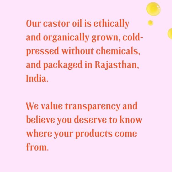 61sGICbgFnL._AC_SL1000_.jpg Castor Oil Roller Glass Bottle for Eyebrow, Eyelashes, Skin, Lips - Certified Organic 100% Pure Castor Oil, Cold Pressed, Hexane Free, Unrefined - Vegan, Mess Free Roll On Application, Single-Origin