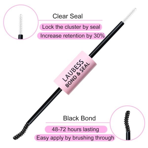 61srqkbZIBL._SL1500_.jpg Lash Bond and Seal Mascara for Long Lasting Waterproof Eyelash Extensions - 5ml+5ml