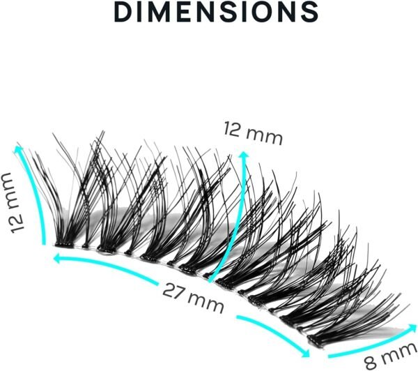 61svcCIjlRS._AC_SL1500_.jpg AOA Studio 6 Pairs Alexis Natural Handmade False Eyelashes with Glue and Tweezer Lash Kit Natural Volume Reusable Fake Eyelashes 100 Percent Handmade Cruelty Free