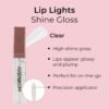 61tJmFgHReL._SL1500_.jpg MCoBeauty LipLights Shine Gloss, Clear, Gloss for Irresistible Lips, Vegan, Cruelty Free Cosmetics